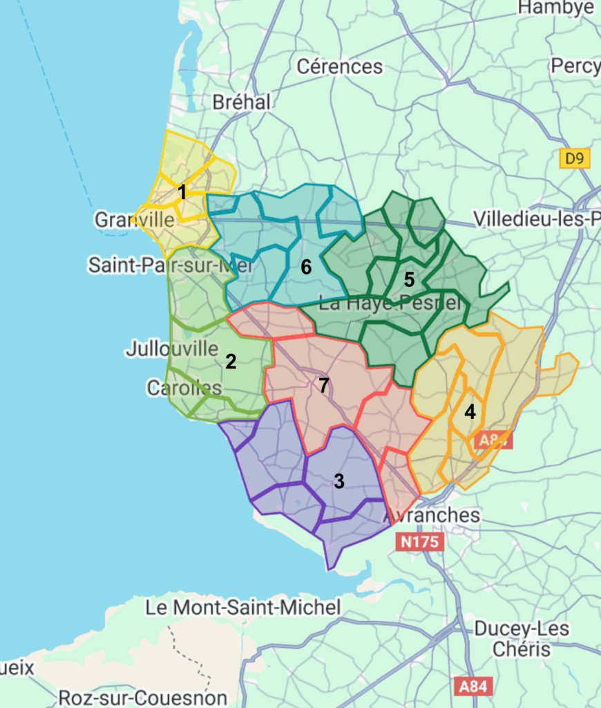 Carte zones d'intervention Ramonage